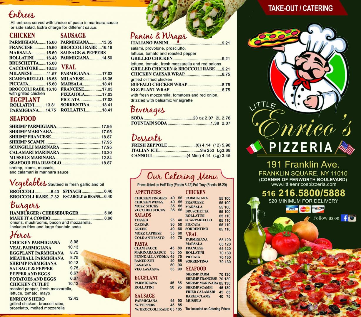 Pizza restaurant, Franklin square, Nassau county Little Enrico's Pizzeria